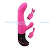 Vibrador punto g con estimulador de clitoris y accesorios